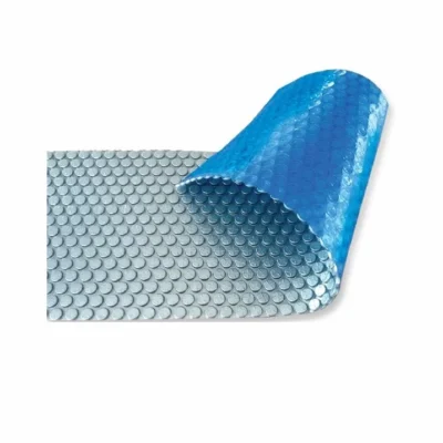 Солярне покриття Aquaviva Platinum Bubbles-5-750, ширина 7.5 м (30 пог. м), срібний/блакитний